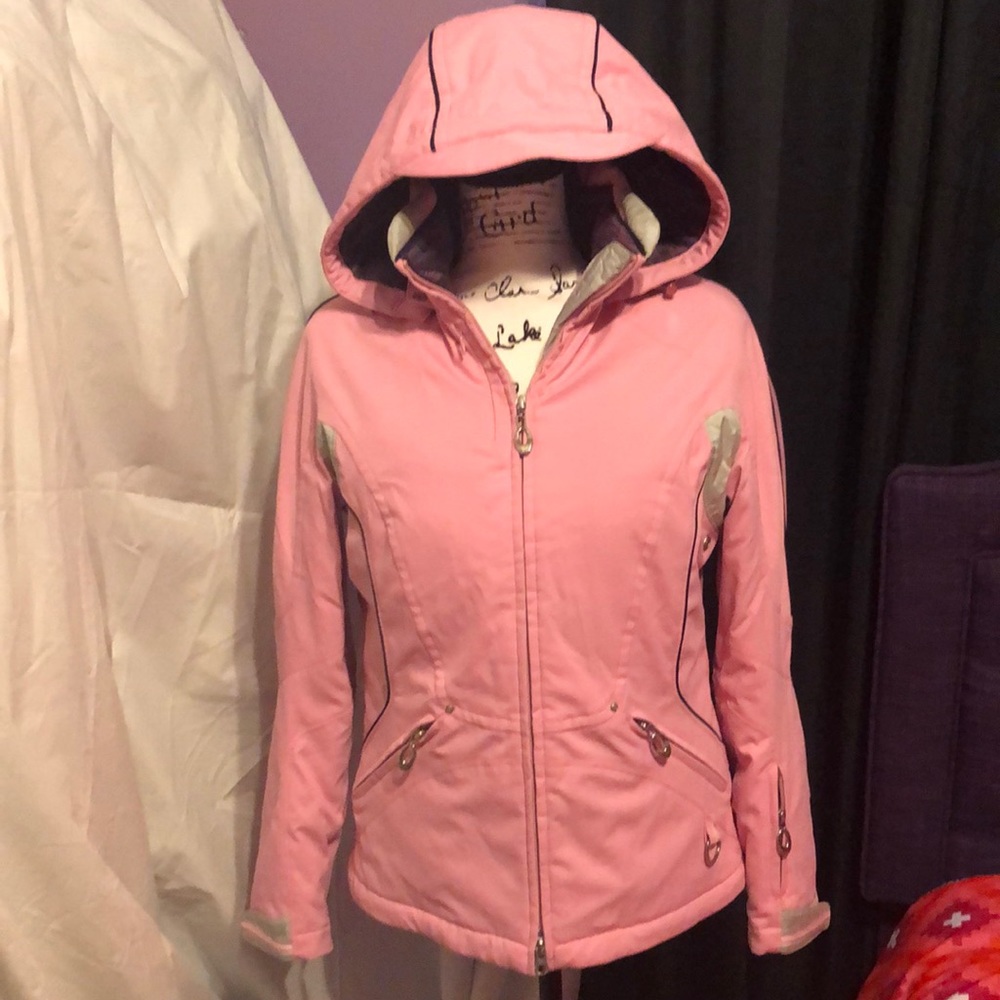 Metropolis Polaris Pink hooded ski jacket